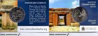 Malte 2 € commémorative MALTE - 2 EURO 2017 - TEMPLE HAGAR QIM - COINCARD -