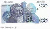 Belgique 500 Francs BELGIEN - PICK 143 a - 500 FRANCS ( 1982 - 1998 ) - sign 4 et 13 -