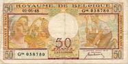 Belgique 50 Francs BELGIEN - PICK 133 a - 50 FRANCS - 01/06/1948 -