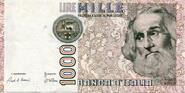 Italie 1.000 Lire ITALIEN - PICK 109 a - 1 000 LIRE - 06/01/1982 -
