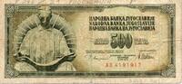 Yougoslavie 500 Dinara Jugoslawien - PICK 91 a - 500 DINARA - 12/08/1978 - sign 10 -