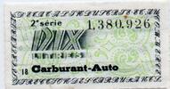France FRANKREICH - TEN LITRES FUEL-CAR - FANCY TICKET -