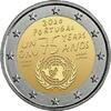 Portugal 2 € commémorative PORTUGAL - 2 EURO 2020 - VEREINTE NATIONEN - 75. JAHRESTAG -