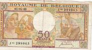 Belgique 50 Francs BELGIEN - PICK 133 a - 50 FRANCS - 01/06/1948 -