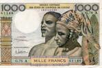 B.C.E.A.O 1.000 Francs WESTAFRIKANISCHE STAATEN - ELFENBEINKÜSTE - PICK 103 A f - 1.000 FRANCS -