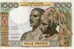 B.C.E.A.O 1.000 Francs WESTAFRIKANISCHE STAATEN - ELFENBEINKÜSTE - PICK 103 A f - 1.000 FRANCS -