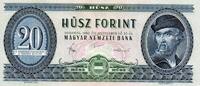 Hongrie 20 Forint UNGARN - PICK 169 g - 20 FORINT - 30/09/1980 -