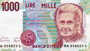 Italie 1.000 Lire ITALIEN - PICK 114 a - 1000 LIRE - 1990 -
