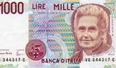 Italie 1.000 Lire ITALIEN - PICK 114 c - 1 000 LIRE - 03/10/1990 -