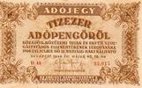 Hongrie 10.000 Adopengo UNGARN - PICK 143 a - 10.000 ADOPENGO - 28/05/1946 -