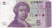 Croatie 5 Dinara KROATIEN - PICK 17 a - 5 DINARA - 08.10.1991 -
