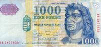 Hongrie UNGARN - PICK 180 a - 1 000 FORINT 1998 -