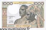 B.C.E.A.O 1.000 Francs WESTAFRIKANISCHE STAATEN - ELFENBEINKÜSTE - PICK 103 A m - 1.000 FRANCS (1978) -