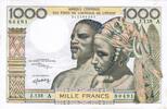 B.C.E.A.O 1.000 Francs WESTAFRIKANISCHE STAATEN - ELFENBEINKÜSTE - PICK 103 A k - 1.000 FRANCS -