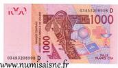 B.C.E.A.O 1 000 Francs WESTAFRIKANISCHE STAATEN - PICK 415 Da - 1.000 FRANCS 2003 - B C E A O -