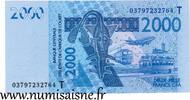 B.C.E.A.O 2 000 Francs WESTAFRIKANISCHE STAATEN - PICK 816 Ta - 2.000 FRANCS 2003 - B C E A O -