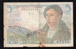 France 5 Francs FRANKREICH - PICK 98 - 5 FRANCS BERGER - 23/12/1943 -