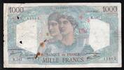 France 1 000 Francs FRANKREICH - PICK 130 - 1000 FRANCS MINERVE ET HERCULE - 17/01/1946 -