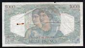 France 1 000 Francs FRANKREICH - PICK 130 - 1000 FRANCS MINERVE ET HERCULE - 26/08/1948 -