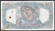 France 1 000 Francs FRANKREICH - PICK 130 - 1000 FRANCS MINERVE ET HERCULE - 03/10/1946 -
