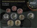 Allemagne DEUTSCHLAND - KURSMÜNZENSATZ EURO 2022 - J - 5.88 EUROS -