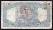 France 1 000 Francs FRANKREICH - PICK 130 - 1000 FRANCS MINERVE ET HERCULE - 12/09/1946 - N.317 -