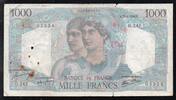 France 1 000 Francs FRANKREICH - PICK 130 - 1000 FRANCS MINERVE ET HERCULE - 25/04/1946 - A.242 -