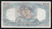 France 1 000 Francs FRANKREICH - PICK 130 - 1000 FRANCS MINERVE ET HERCULE - 25/04/1946 - A.252 -