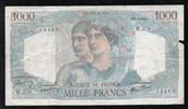France 1 000 Francs FRANKREICH - PICK 130 - 1000 FRANCS MINERVE ET HERCULE - 25/04/1946 - W.258 -