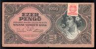 Hongrie 1000 Pengo UNGARN - PICK 118 b - 1000 PENGÖ - 015/07/1945 - STAMP -