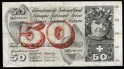 Suisse 50 Franken SCHWEIZ - PICK 48 K - 50 FRANKEN - 10/02/1961 -