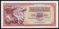 Yougoslavie 100 Dinara JUGOSLAWIEN - PICK 90 c - 100 DINARA - 16/05/1986 - PFERD -