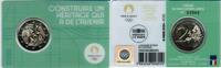France 2 € commémorative FRANKREICH - 2 EURO 2022 - OLYMPISCHE SPIELE 2024 - GRÜN COINCARD -