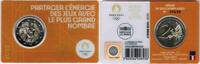 France 2 € commémorative FRANKREICH - 2 EURO 2022 - OLYMPISCHE SPIELE 2024 - GELB COINCARD -