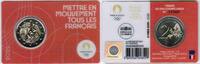 France 2 € commémorative FRANKREICH - 2 EURO 2022 - OLYMPISCHE SPIELE 2024 - ROT COINCARD -