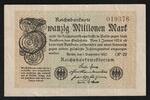 Allemagne 20 Millionen Mark DEUTSCHLAND - PICK 108 d - 20 MILLIONEN MARK - 01/09/1923 -