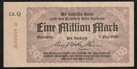 Allemagne 1 Million Mark DEUTSCHLAND - NOTGELD - MANNHEIM - BADISCHE BANK - 1 MILLION MARK - 07/08/1923 -