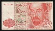 Espagne 2.000 Pesetas SPANIEN - PICK 159 - 2000 PESETAS - 22/07/1980 -