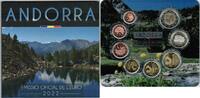 Andorre Coffrets Brillant Universel ANDORRA - EURO KURSMÜNZENSATZ 2022 - 8 MÛNZEN -