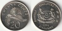 Singapour 20 Cent SINGAPUR - KM 101 - 20 CENTS 1996 -