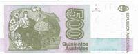 Argentine 500 Australes ARGENTINIEN - PICK 328 b - 500 AUSTRALES - UNDATIERT (1990) - SERIE A -