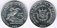 Burundi 5 Francs BURUNDI - KM 29 - 5 FRANCS 2014 - OISEAUX - BUCORVUS LEADBEATERI -
