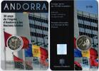 Andorre 2 € commémorative ANDORRA - 2 EURO 2023 - 30 JAHRE MITGLIEDSCHAFT DER VEREINTEN NATIONEN - COINCARD -