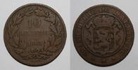 Luxembourg 10 Centimes LUXEMBURG - KM 23.2 - 10 CENTIMES 1865 -