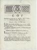 France LUDWIG XVI UND DU PORT - GESETZ VOM 8. MAI 1791 - In Bezug auf Getränke, Holzkohle und andere - HANDSCHRIFT -