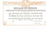 France BANQUE DE FRANCE - GOLDAUSSCHÜTTUNG FÜR DIE NATIONALVERTEIDIGUNG - 27. AUGUST 1915 -