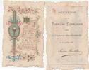 France Frommes BILD – ERINNERUNG AN DIE 1. KOMMUNION – LUCIEN BOUTILLIER – KIRCHE MESNIL-CONTEVILLE – 11. JULI 1897 -