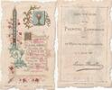 France Frommes BILD – ERINNERUNG AN DIE 1. KOMMUNION – LUCIEN BOUTILLIER – KIRCHE MESNIL-CONTEVILLE – 11. JULI 1897 -