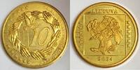 Lituanie 10 Cents LITAUEN – 10. JAHRHUNDERT 2004 – TEST -