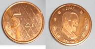 Monaco 5 Cent MONACO - 5 CENT 2007 - PROTOTYP -